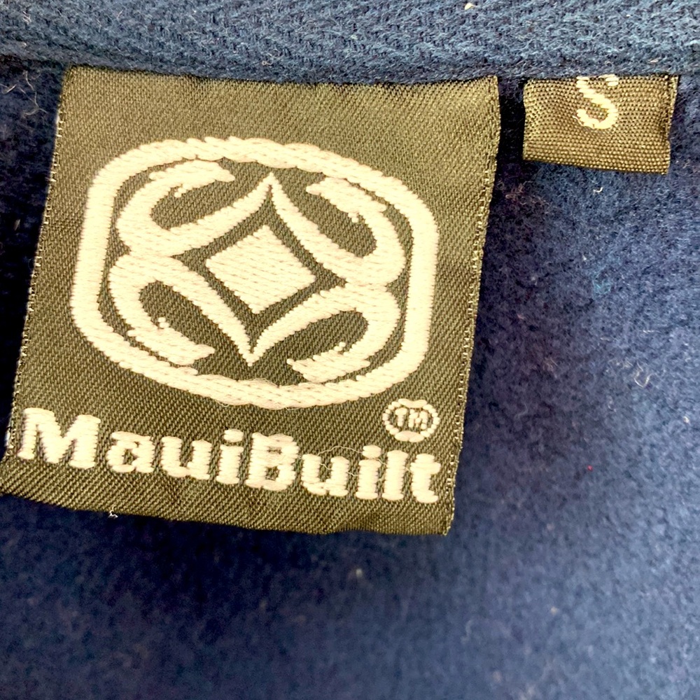 MauiBuilt Navy Blue Hoodie with White Crab Graphic - Picture 8 of 8